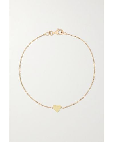 Jennifer Meyer Mini Heart 18-karat Gold Bracelet - Metallic