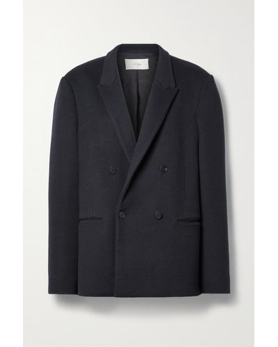 The Row Wilsonia Double-breasted Cashmere Blazer - Black