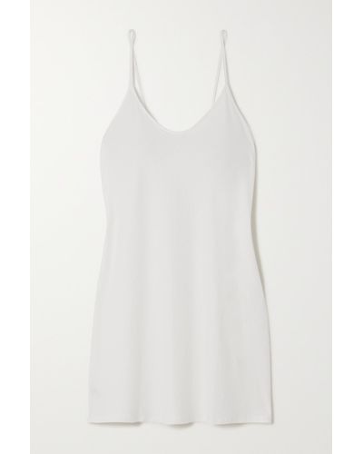 Skin Organic Pima Cotton-jersey Nightdress - White
