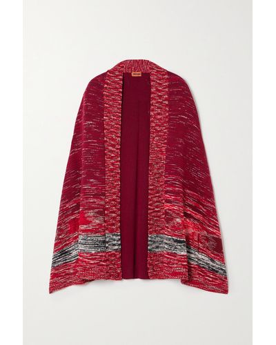 Missoni Cardigan Aus Wolle In Häkelstrick - Rot