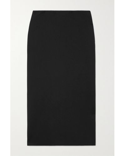 The Row Alumo Scuba Midi Skirt - Black