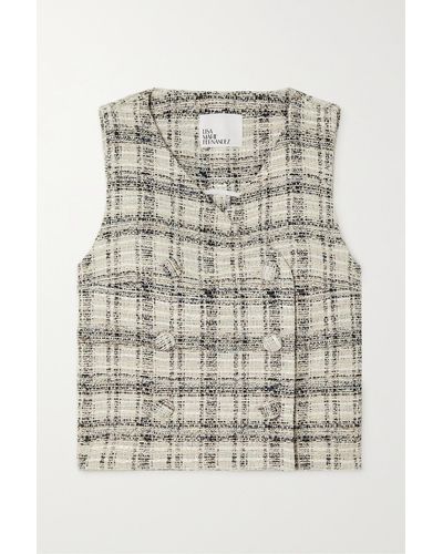 Lisa Cropped Tweed Vest Top