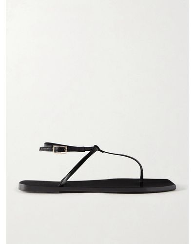 Atp Atelier + Net Sustain Alessandria Leather Slingback Sandals - Black