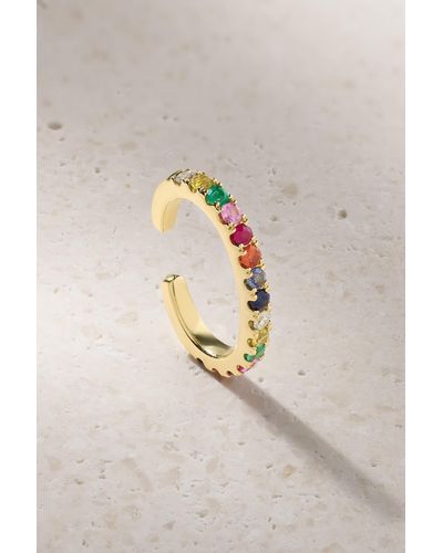 Anita Ko Ear Cuff Aus 18 Karat Gold Mit Mehreren Steinen - Natur