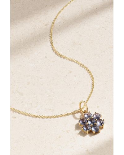 Ileana Makri Daisy Bloom 18-karat Gold Sapphire Necklace - Natural