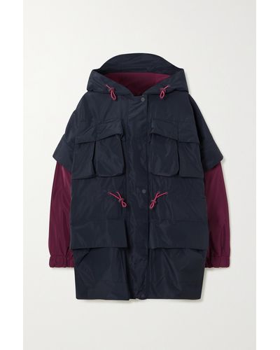 Barbour + Roksanda Veenu Hooded Shell Parka - Blue