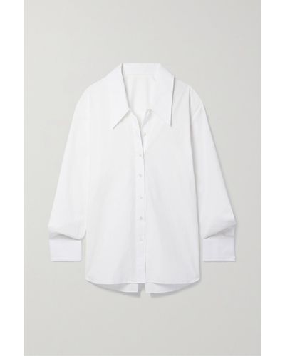 Khaite Lago Cotton-poplin Shirt - White