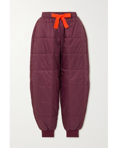 Barbour + Roksanda Arna Quilted Padded Shell Tapered Track Trousers