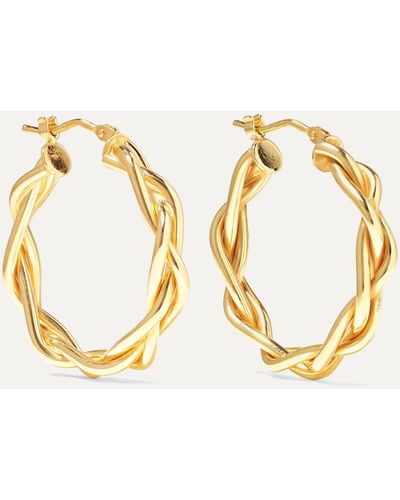 Loren Stewart + Net Sustain 14-karat Gold Hoop Earrings - Metallic