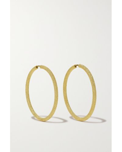 Carolina Bucci Florentine Extra Large 18-karat Gold Hoop Earrings - Metallic