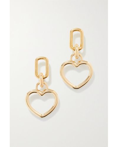 Laura Lombardi Beatta Recycled Gold-plated Earrings - White