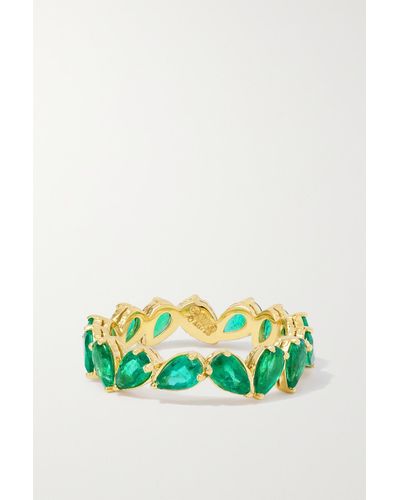 Octavia Elizabeth + Net Sustain Nesting Gem 18-karat Recycled Gold Emerald Ring - Green