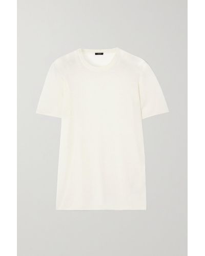 JOSEPH Cashmere T-shirt - White