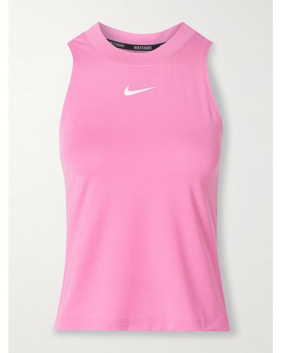 Nike Court Advantage Printed Dri-fit Tank - Pink