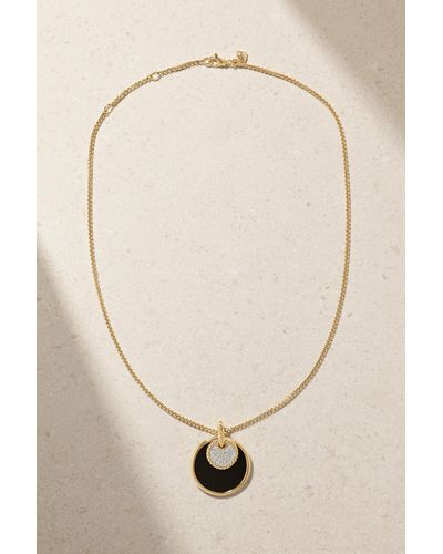 David Yurman Elements Convertible 18-karat Gold Multi-stone Necklace - Natural