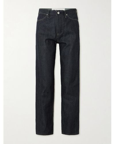 Jil Sander Hoch Sitzende Jeans Mit Geradem Bein - Blau