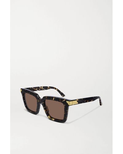Bottega Veneta Oversized Square-frame Acetate Sunglasses - Black