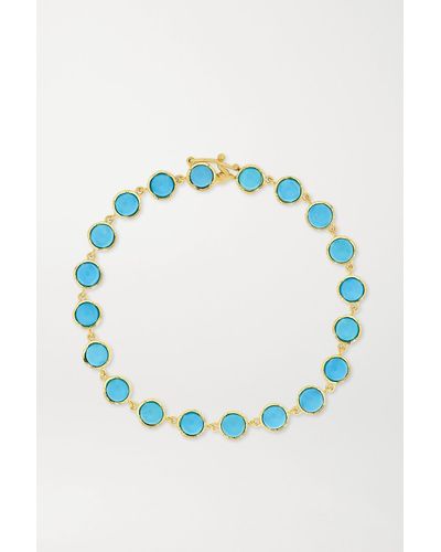 Irene Neuwirth Classic 18-karat Gold Turquoise Bracelet - Blue