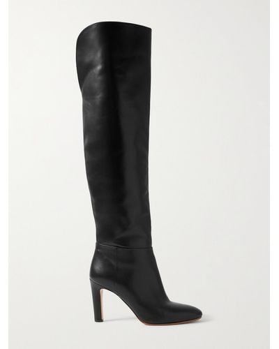 Gabriela Hearst Linda Leather Over-the-knee Boots - Black