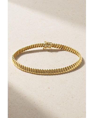 Anita Ko Zoe Thin 18-karat Yellow Gold Bracelet - Natural