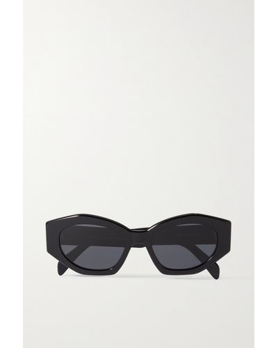 Celine Triomphe Cat-eye Acetate Sunglasses - Black