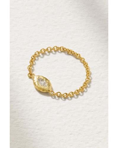 Octavia Elizabeth + Net Sustain Nesting Gem 18-karat Gold Diamond Ring - Metallic