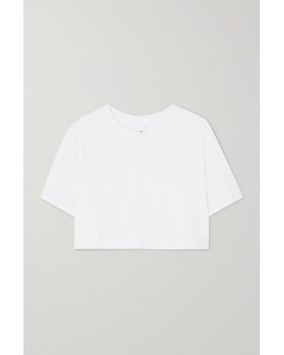 lululemon athletica All Yours Cropped Pima Cotton T-shirt - White