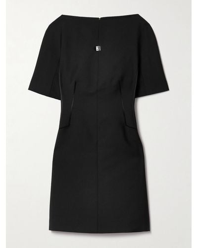 Givenchy Mini-robe En Laine Et Mohair Mélangés À Ornement - Noir