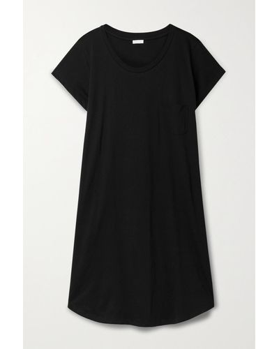Skin + Net Sustain Carissa Organic Pima Cotton-jersey Nightdress - Black