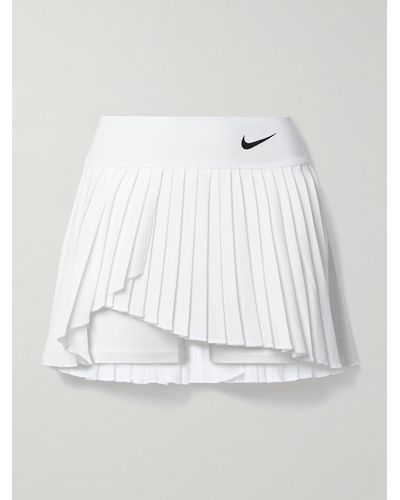 Nike Advantage Pleated Dri-fit Stretch Tennis Skirt - White