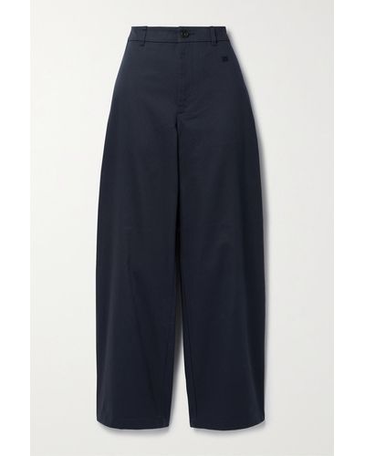 Acne Studios Hose Mit Geradem Bein Aus Baumwolldrillich - Blau