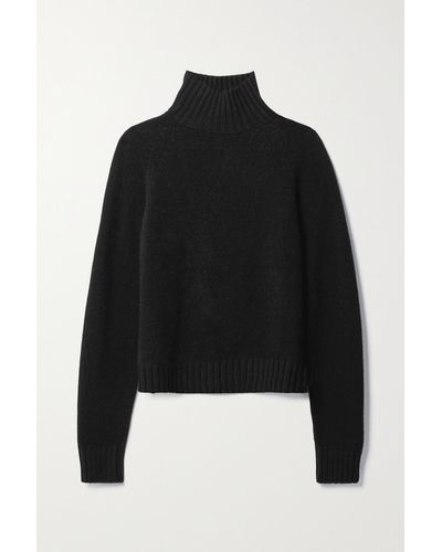 The Elder Statesman Kaschmirpullover Mit Stehkragen - Schwarz