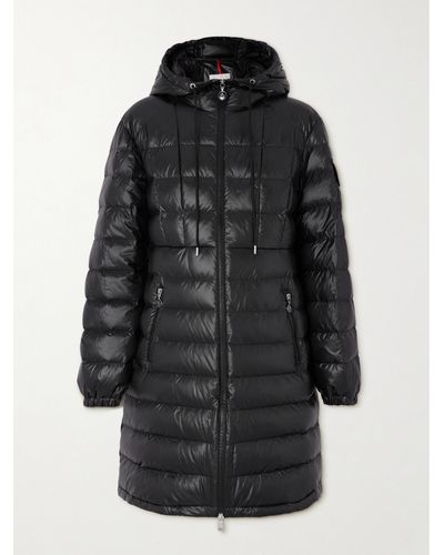 Moncler Amintore Quilted Shell Hooded Down Parka - Black
