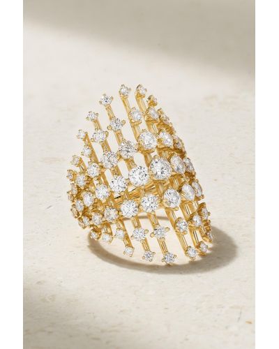 Fernando Jorge Disco Medium Ring Aus 18 Karat Gold Mit Diamanten - Natur