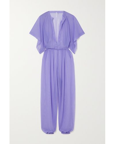 Purple Norma Kamali Jumpsuits and rompers for Women | Lyst