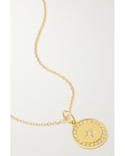 Andrea Fohrman Full Moon 18-karat Gold Diamond Necklace - Natural