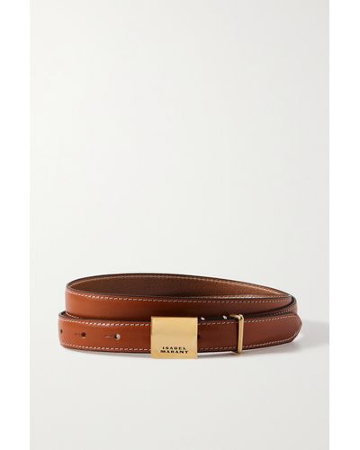 Isabel Marant Lowell Leather Belt - Brown