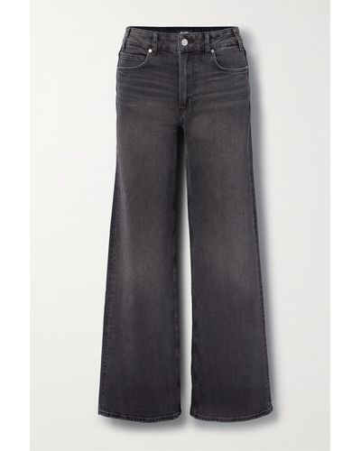 PAIGE Sasha High-rise Straight-leg Jeans - Grey