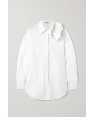 Alexander McQueen Cotton-poplin Shirt - White