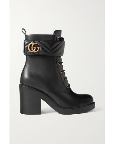 Gucci Boot With Double G - Black