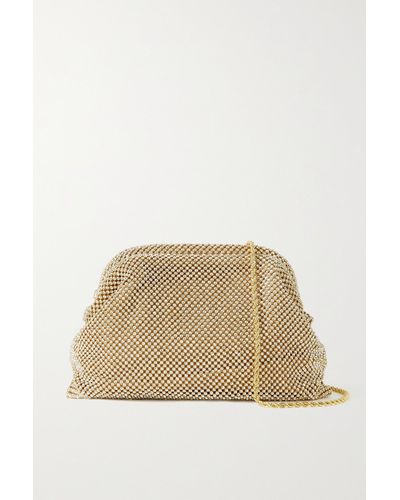 Loeffler Randall Doreen Crystal-embellished Faille Shoulder Bag - Natural
