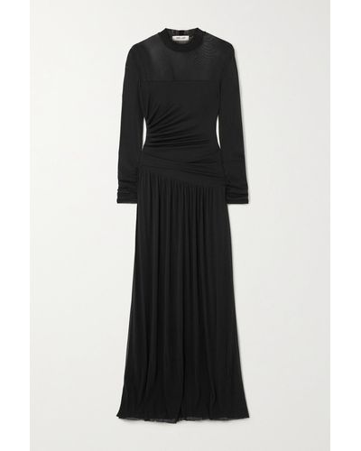 Dvf paneled hot sale maxi dress