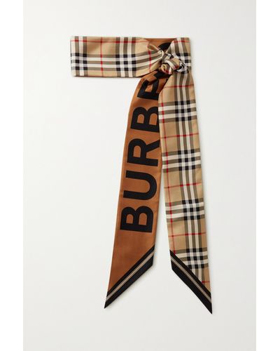 Burberry Printed Mulberry Silk-twill Scarf - Multicolour