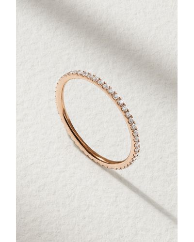 Ileana Makri Thread 18-karat Rose Gold Diamond Eternity Ring - Multicolour