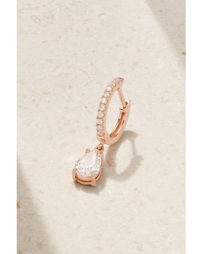 Anita Ko Boucle D'oreille Unique En Or Rose 18 Carats (750/1000) Et Diamants - Neutre