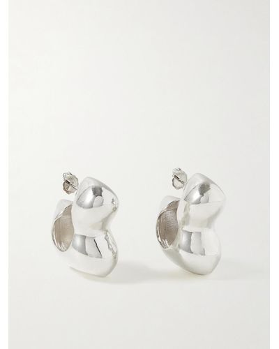 AGMES + Simone Bodmer-turner Bubble Recycled Sterling Silver Hoop Earrings - Natural