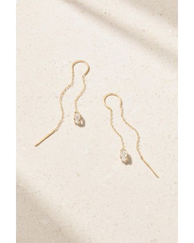 Melissa Joy Manning 14-karat Recycled Gold Herkimer Diamond Earrings - Natural