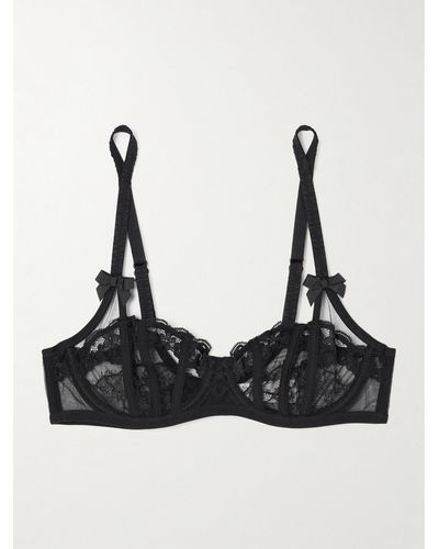 Mariann Balconette Underwired Bra in Black