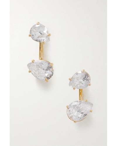 Roxanne Assoulin Gold-tone Cubic Zirconia Earrings - Metallic