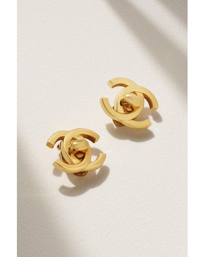 Chanel Gold-plated Clip Earrings - Metallic
